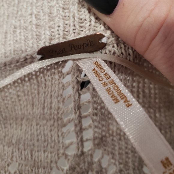 Free People Kona Pointelle Knit Poncho Cover-Up - Picture 8 of 9